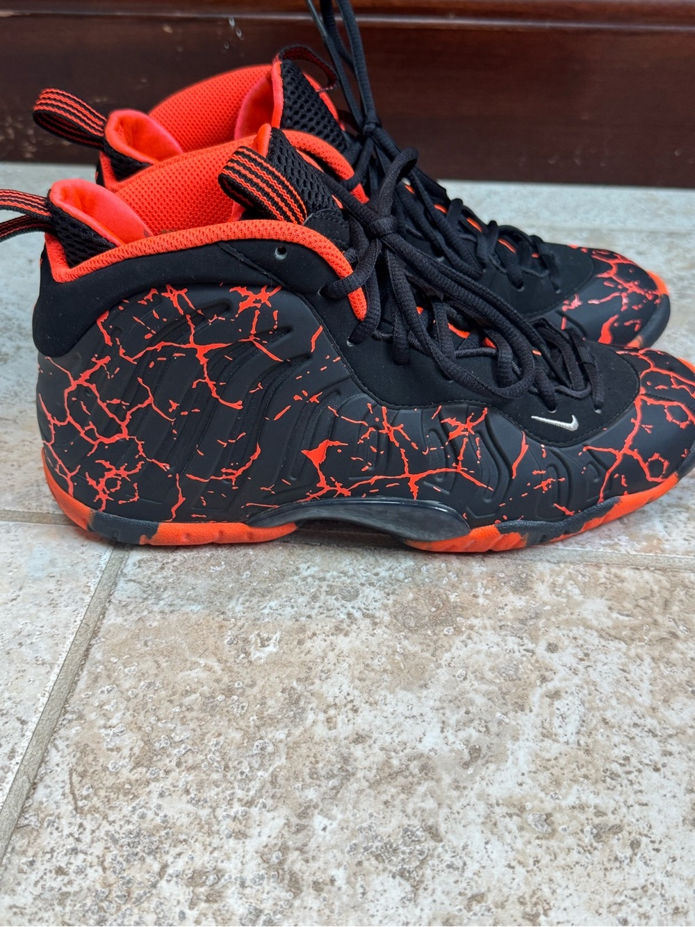 Nike Kids Foamposite Cracked Lava